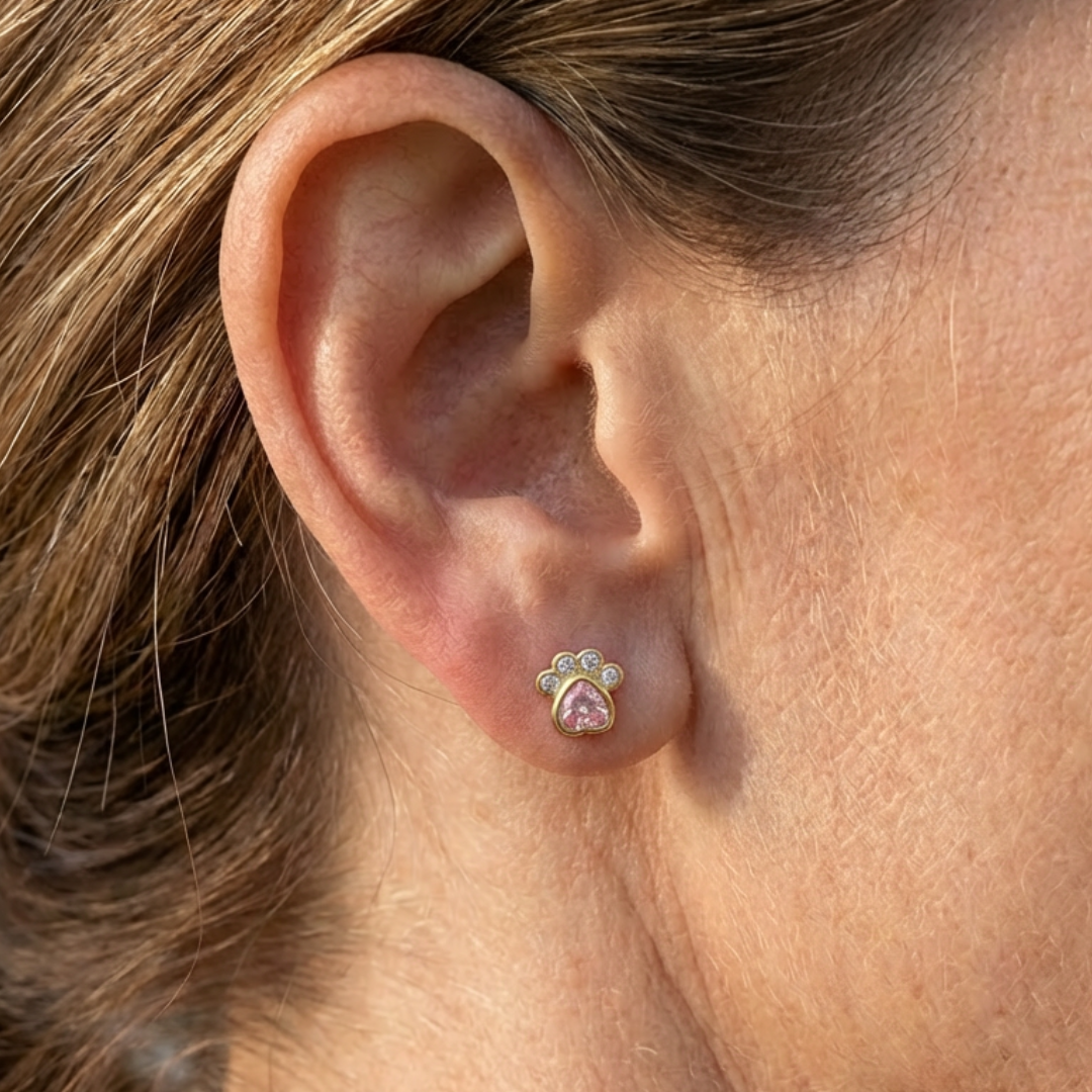 Boucles d'oreilles Angel Paws