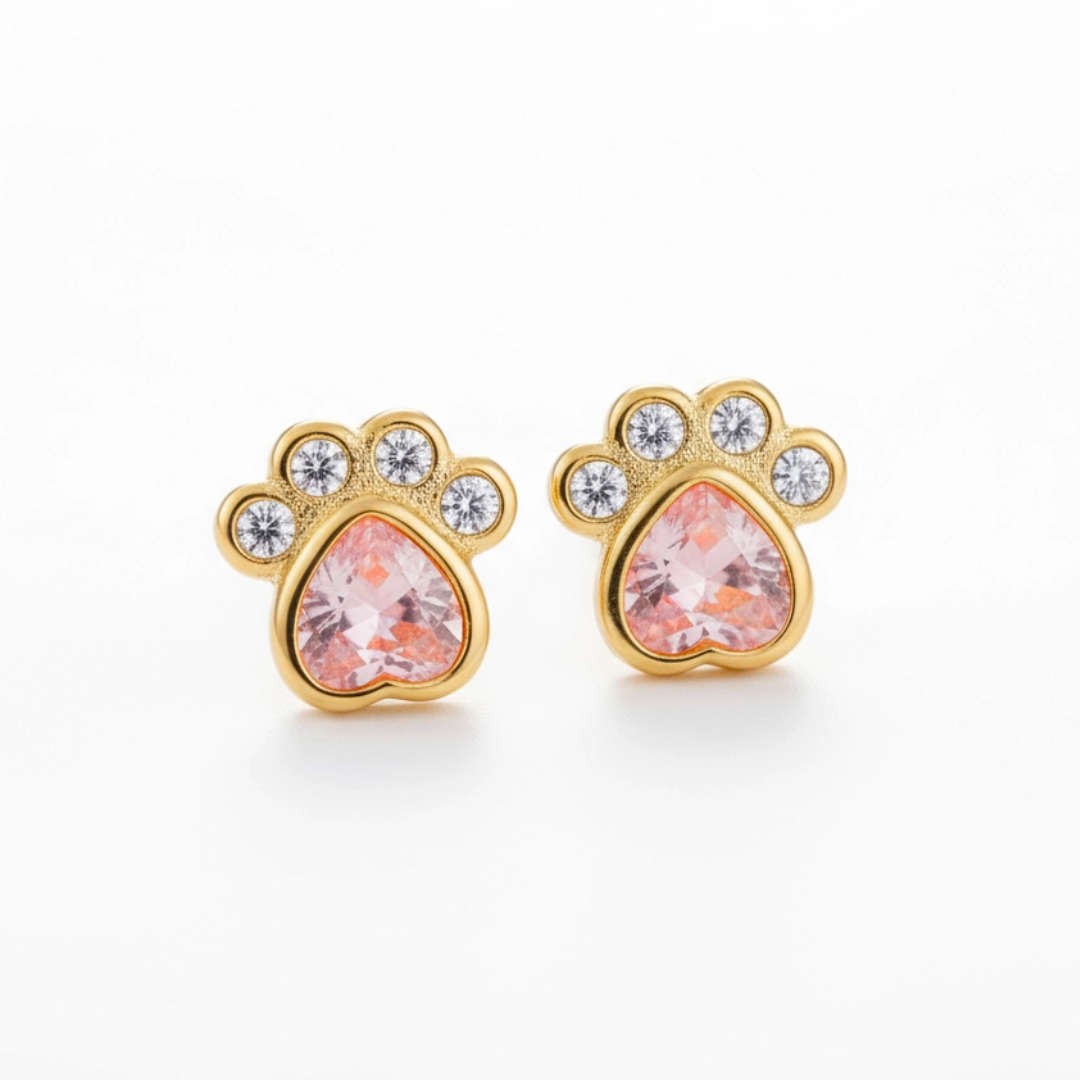 Boucles d'oreilles Angel Paws