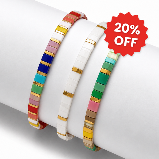 Carnival (Set van 3 Tegelarmbanden)