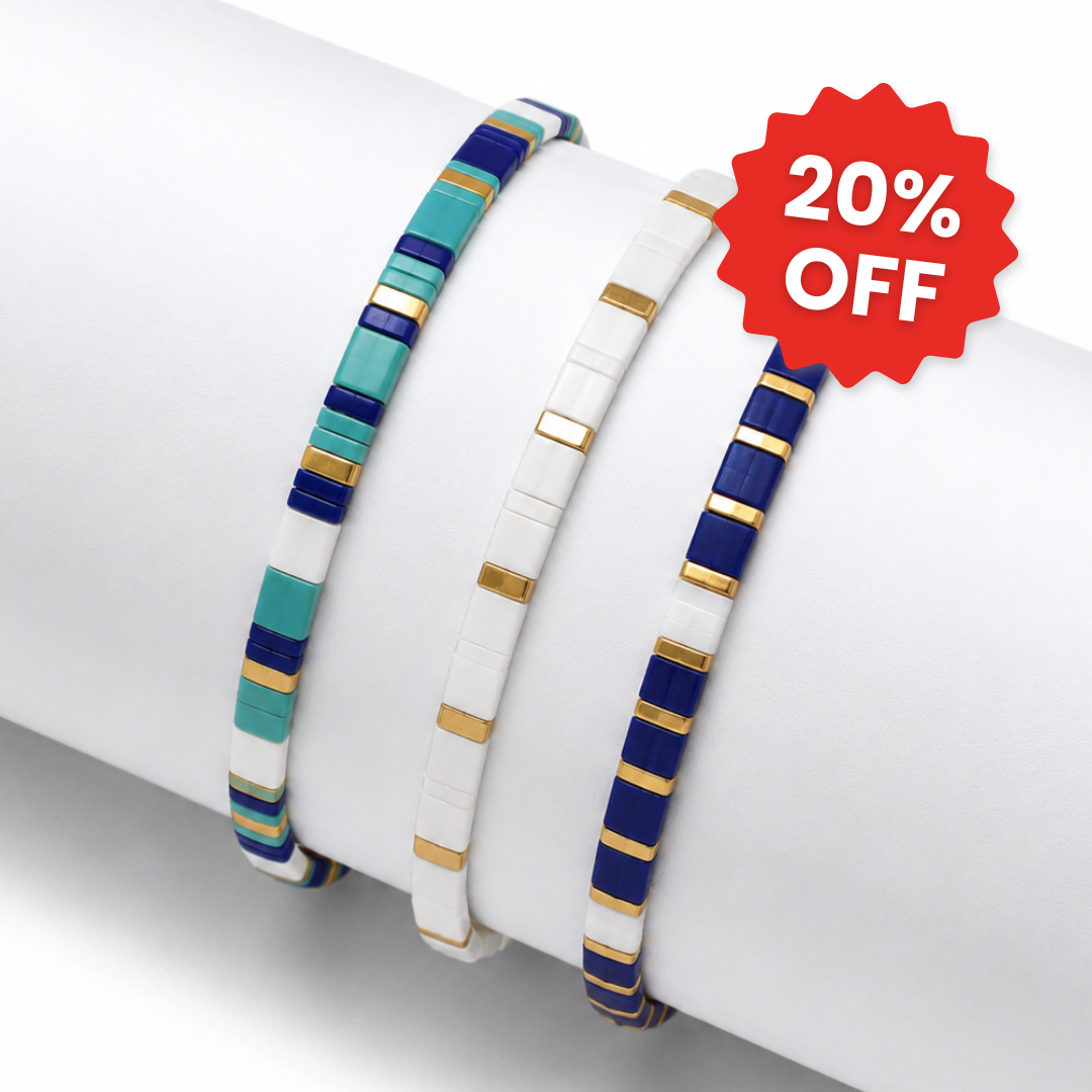 Marina (Set van 3 Tegelarmbanden)