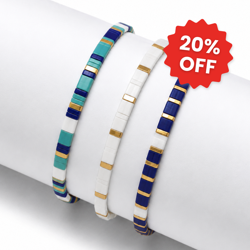 Marina (Set van 3 Tegelarmbanden)