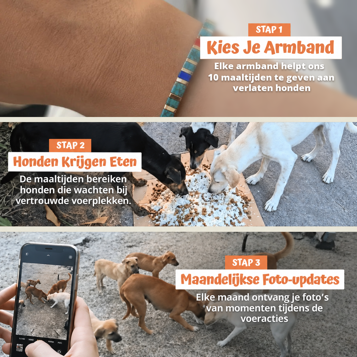 In drie stappen