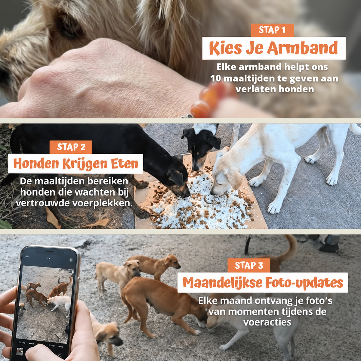 In drie stappen