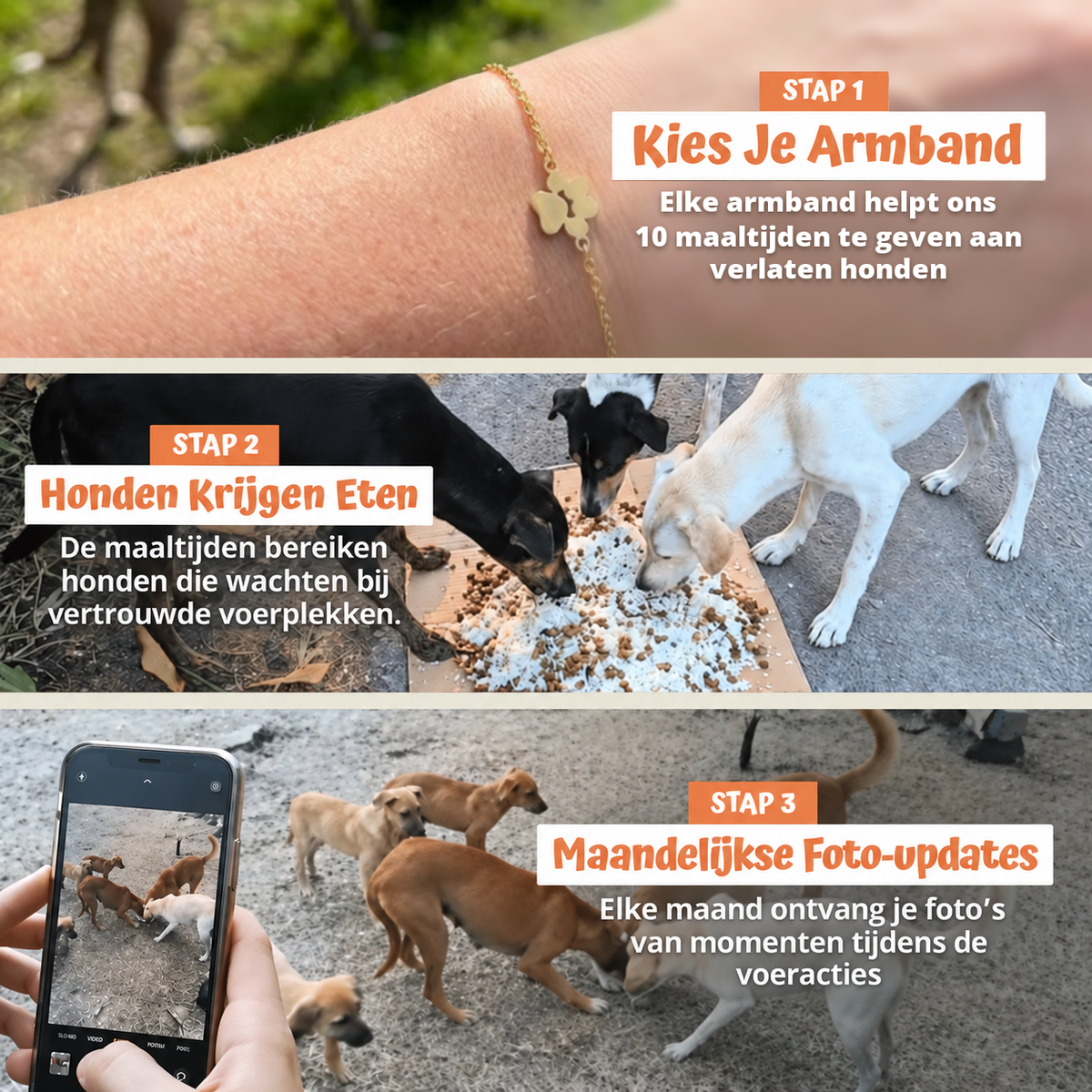 In drie stappen
