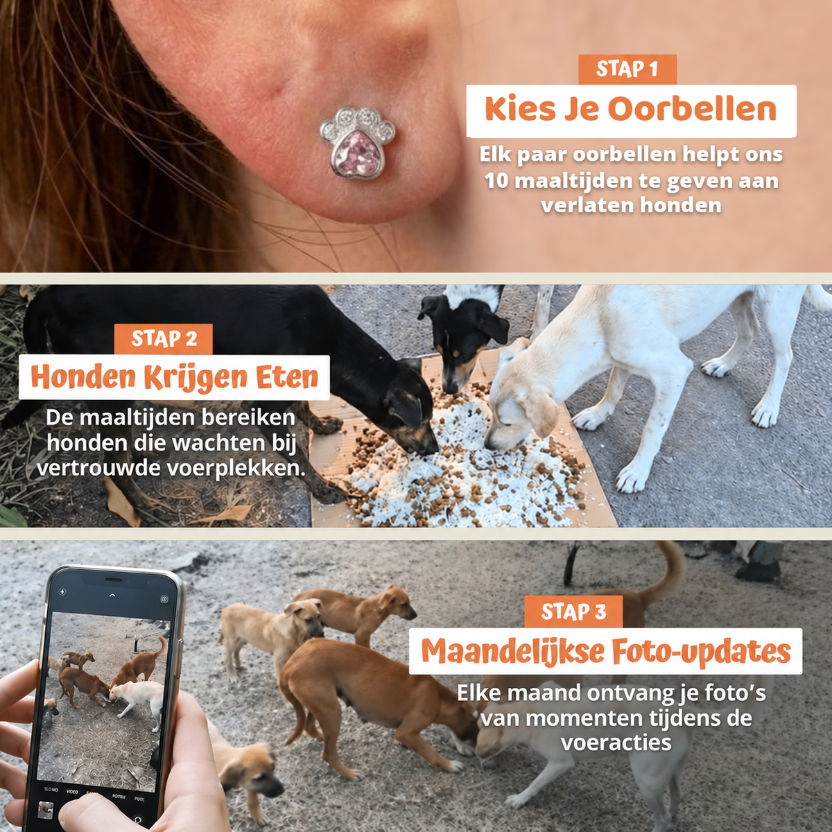 In drie stappen