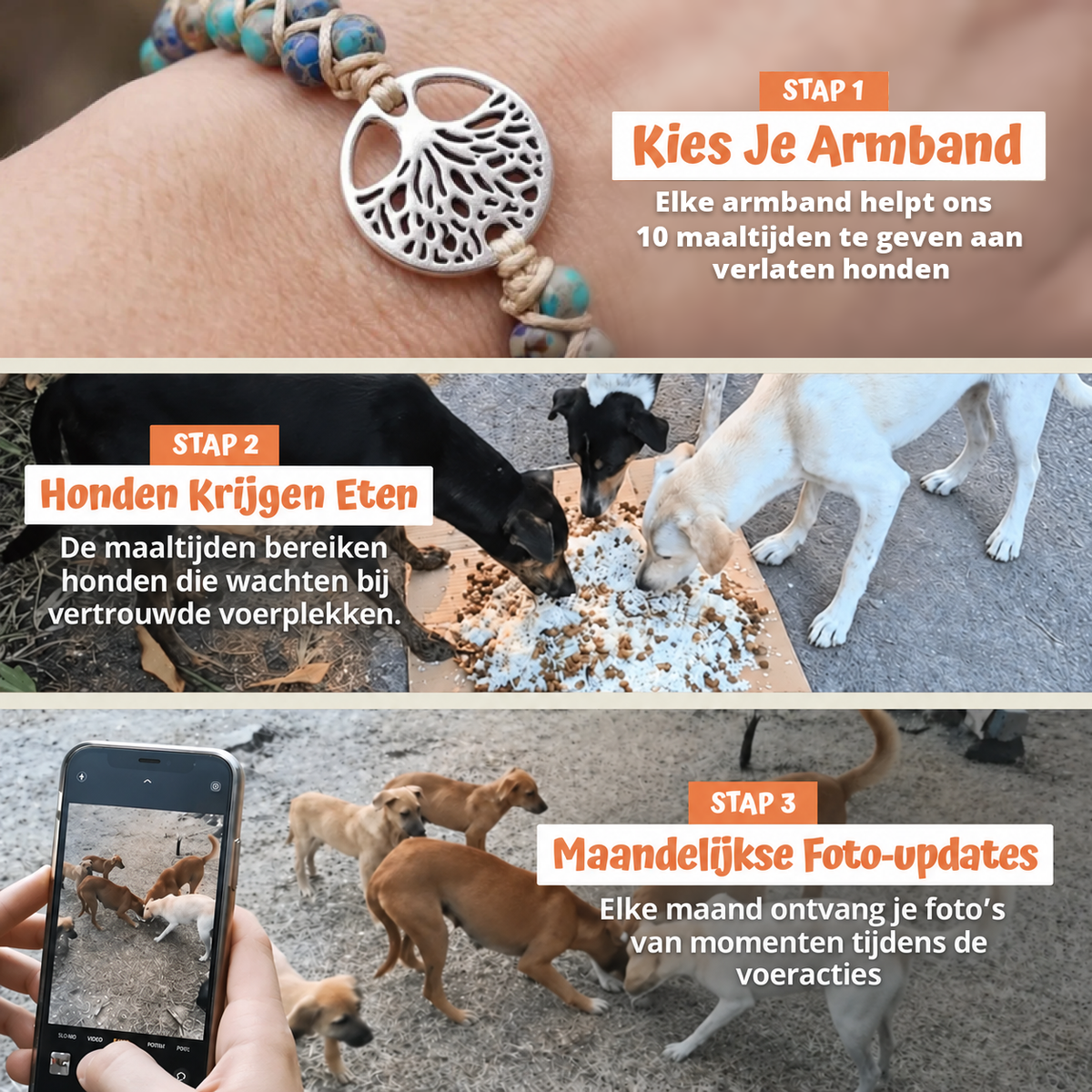 In drie stappen