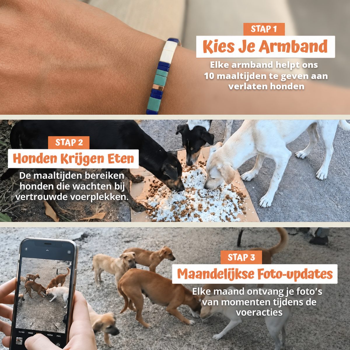 In drie stappen