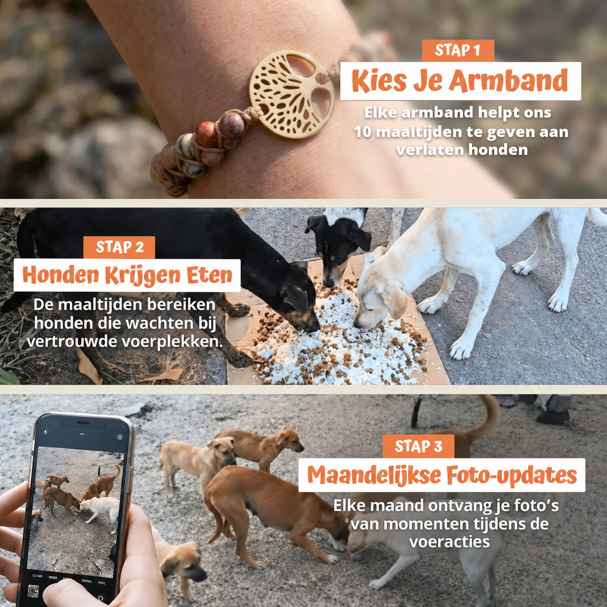 In drie stappen