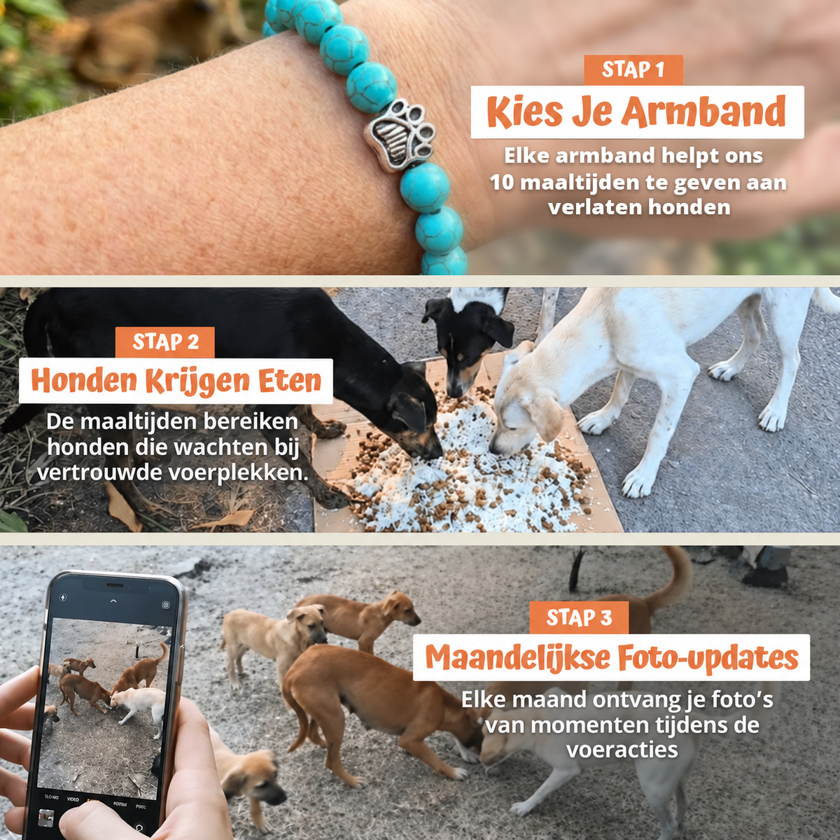 In drie stappen