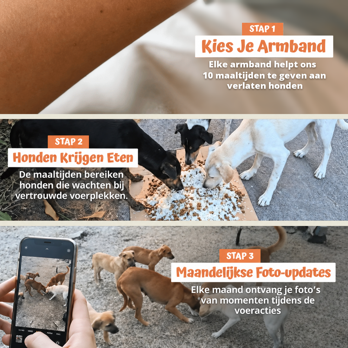 In drie stappen