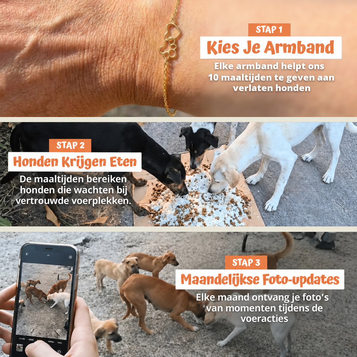 In drie stappen