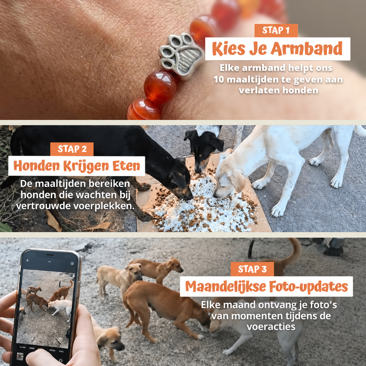 In drie stappen
