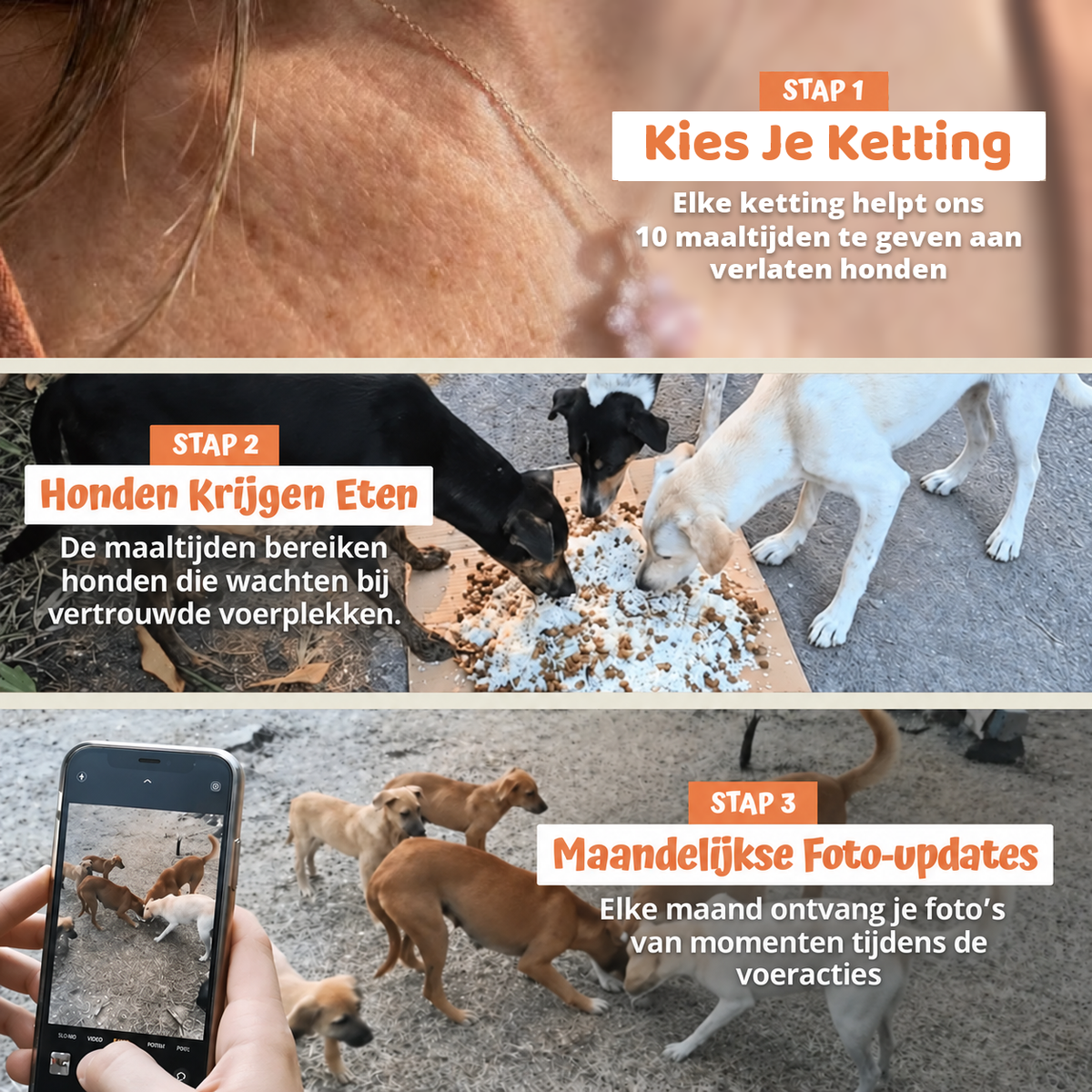 In drie stappen