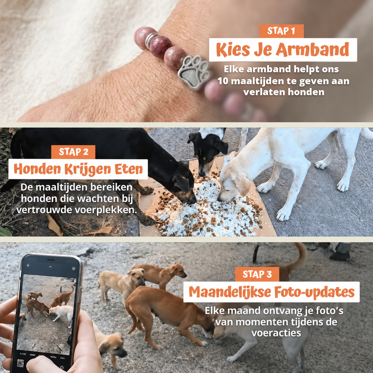 In drie stappen