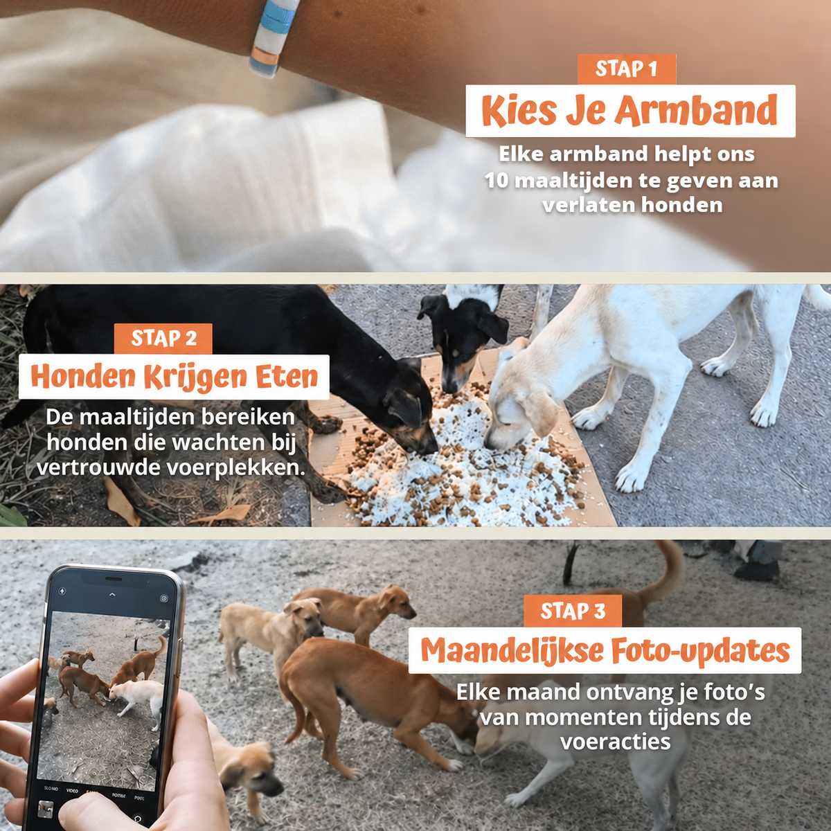 In drie stappen
