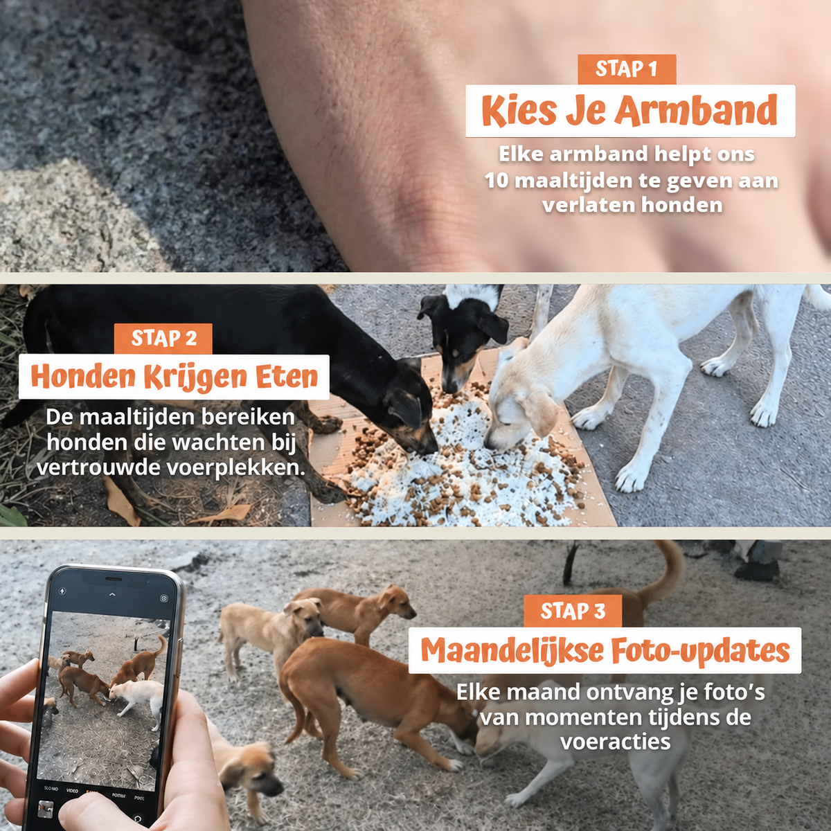 In drie stappen