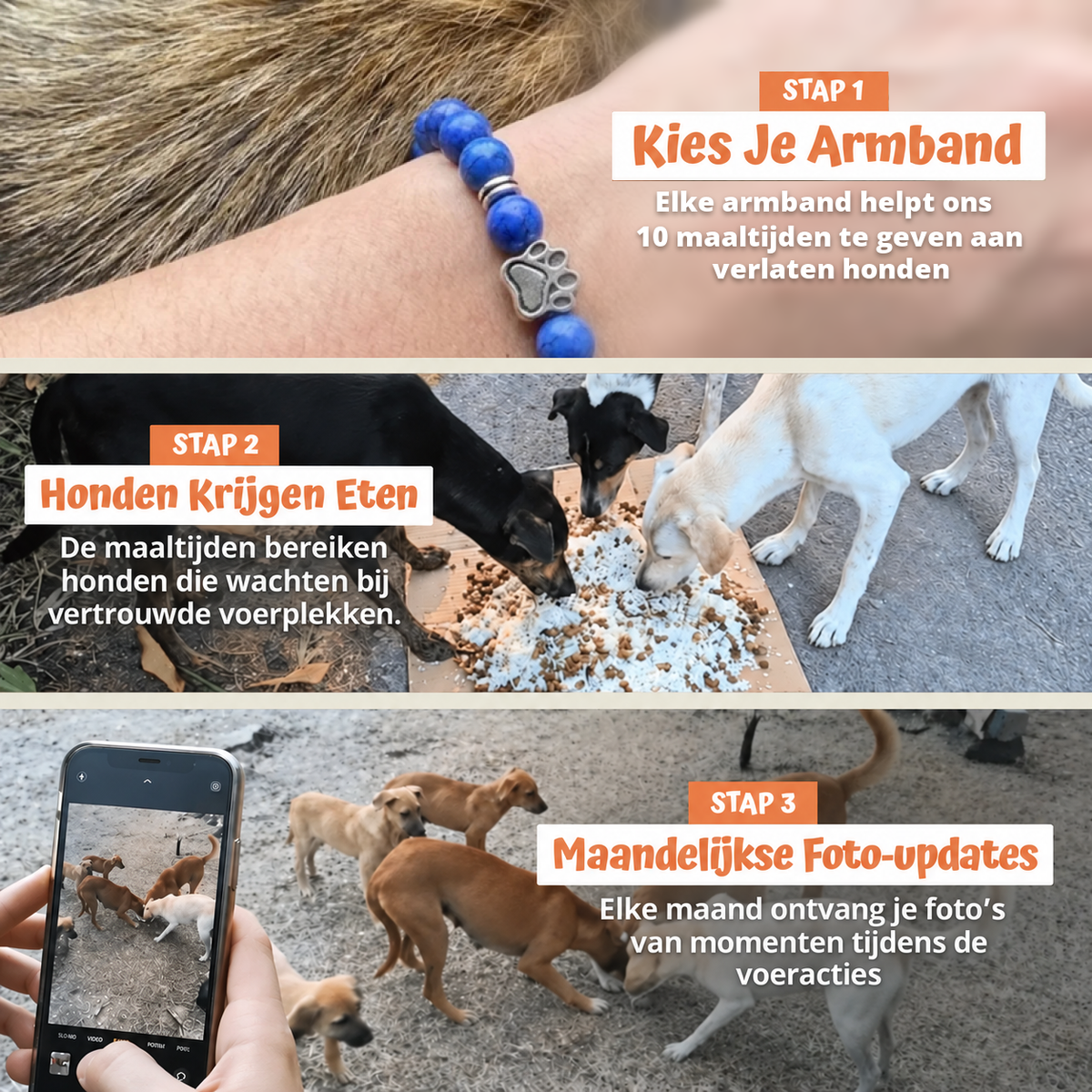 In drie stappen