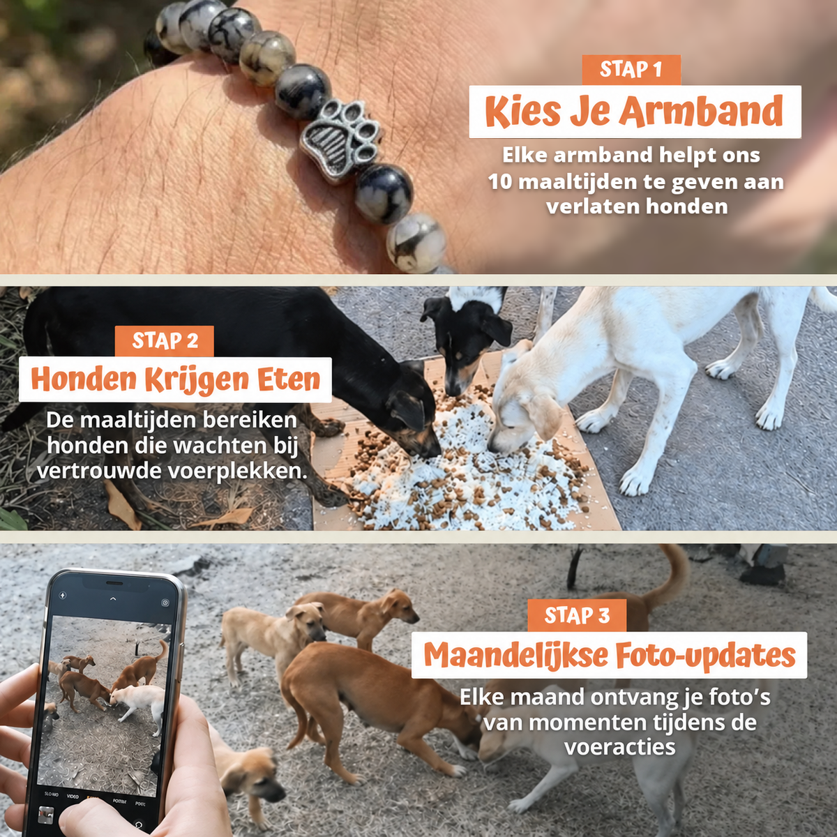 In drie stappen