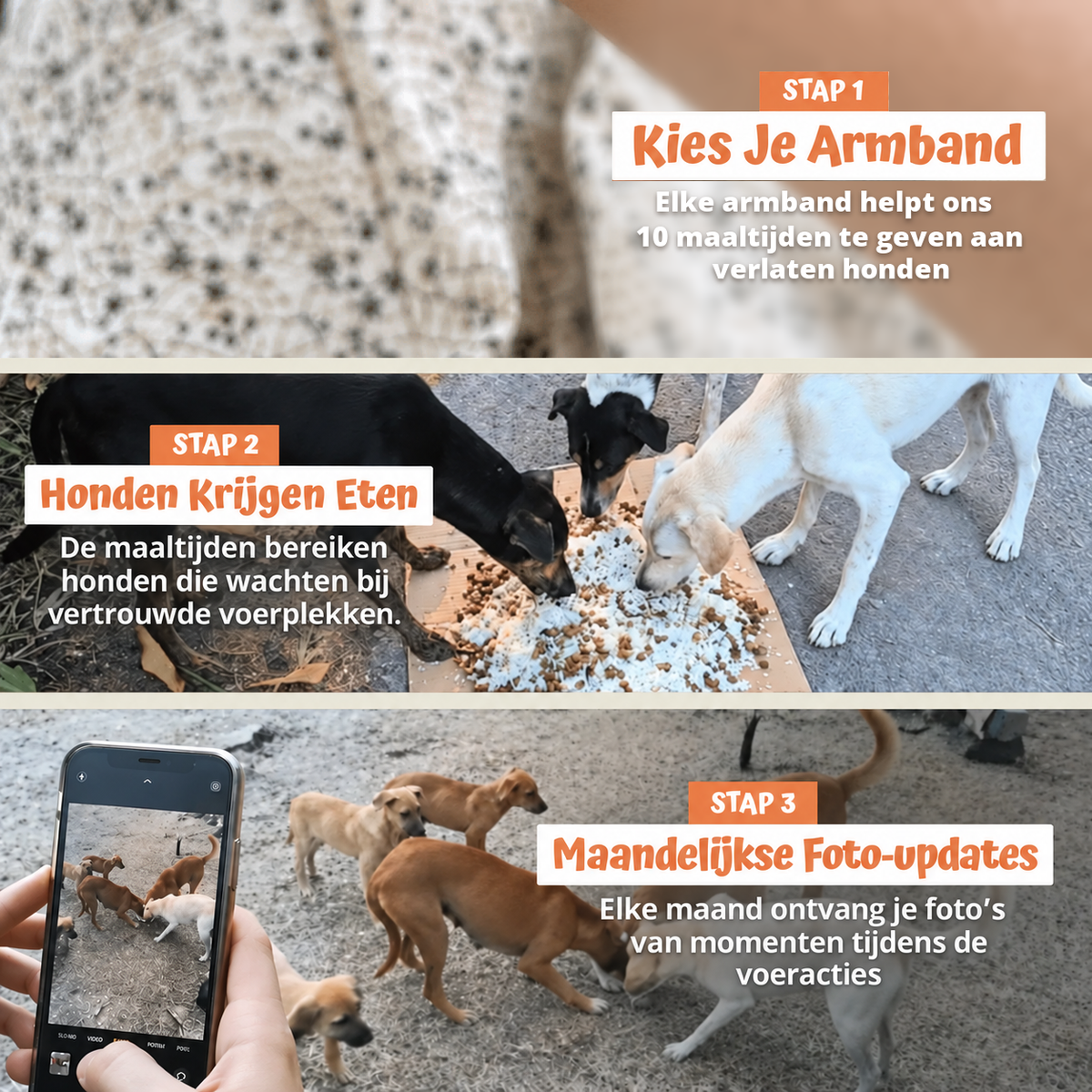In drie stappen