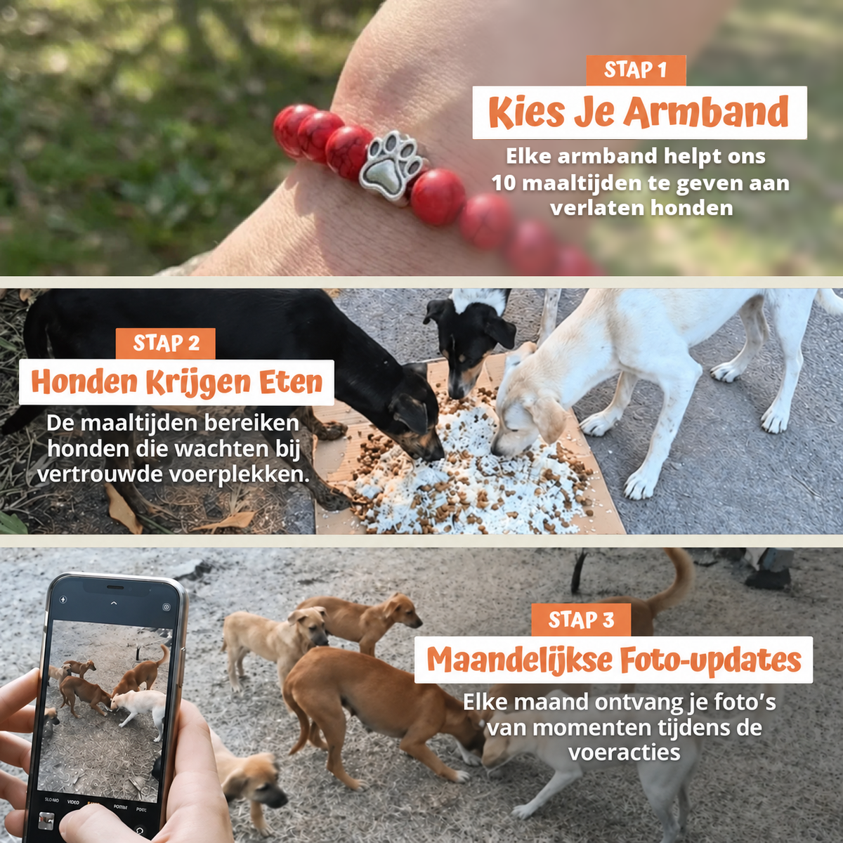 In drie stappen
