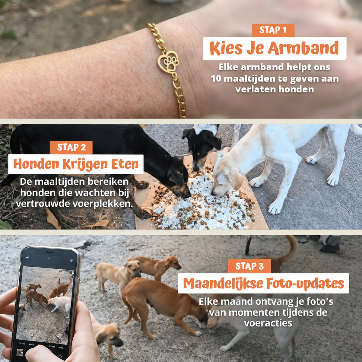 In drie stappen