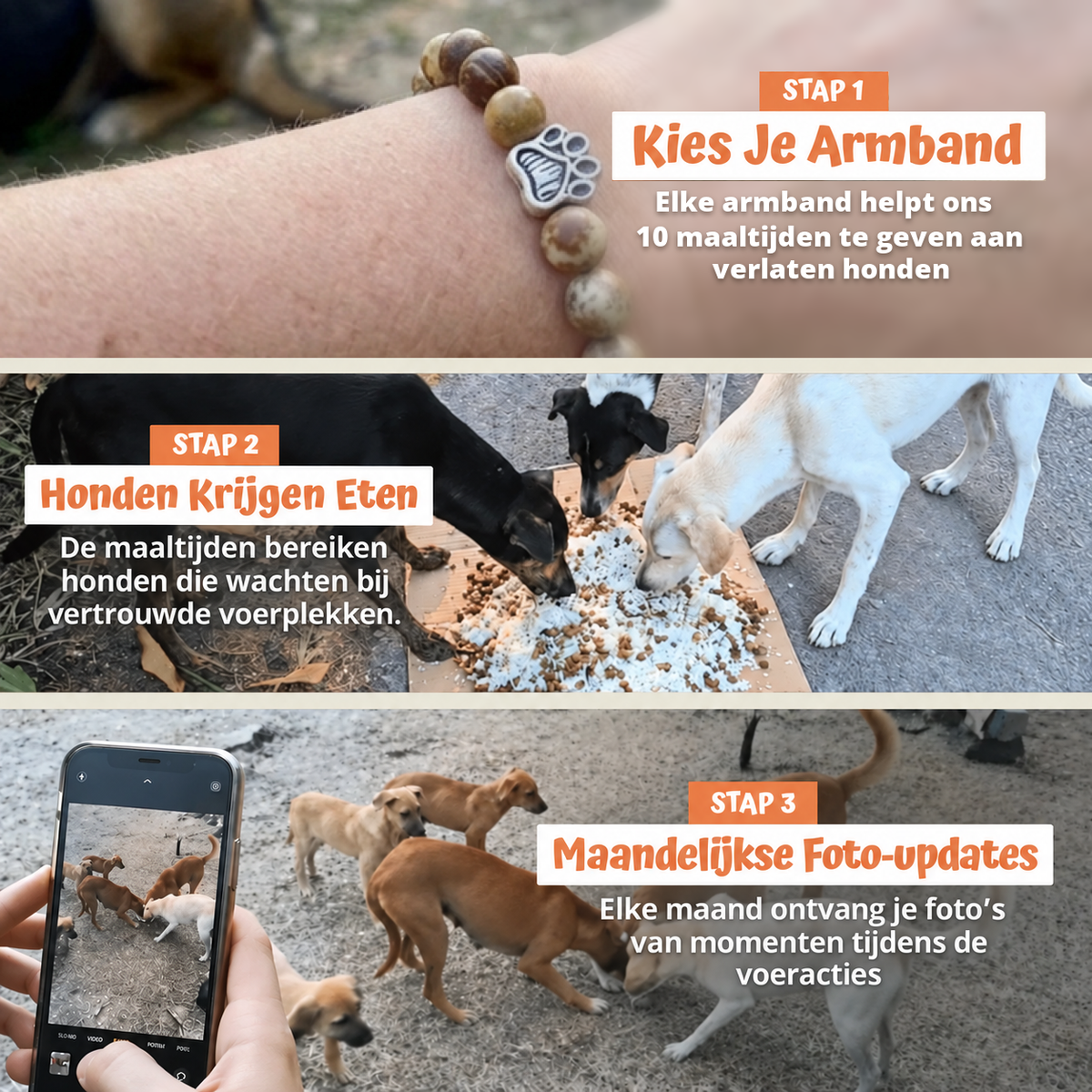 In drie stappen