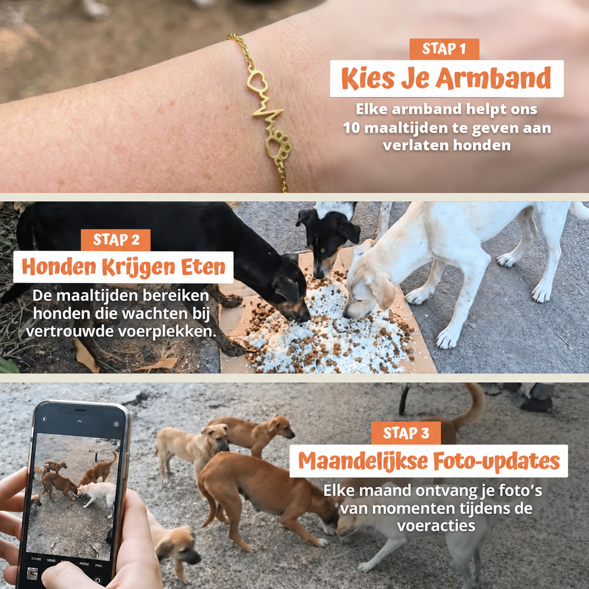 In drie stappen