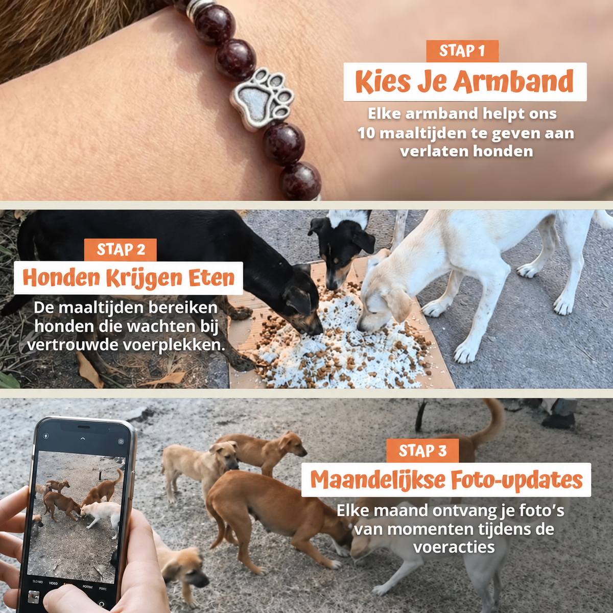 In drie stappen