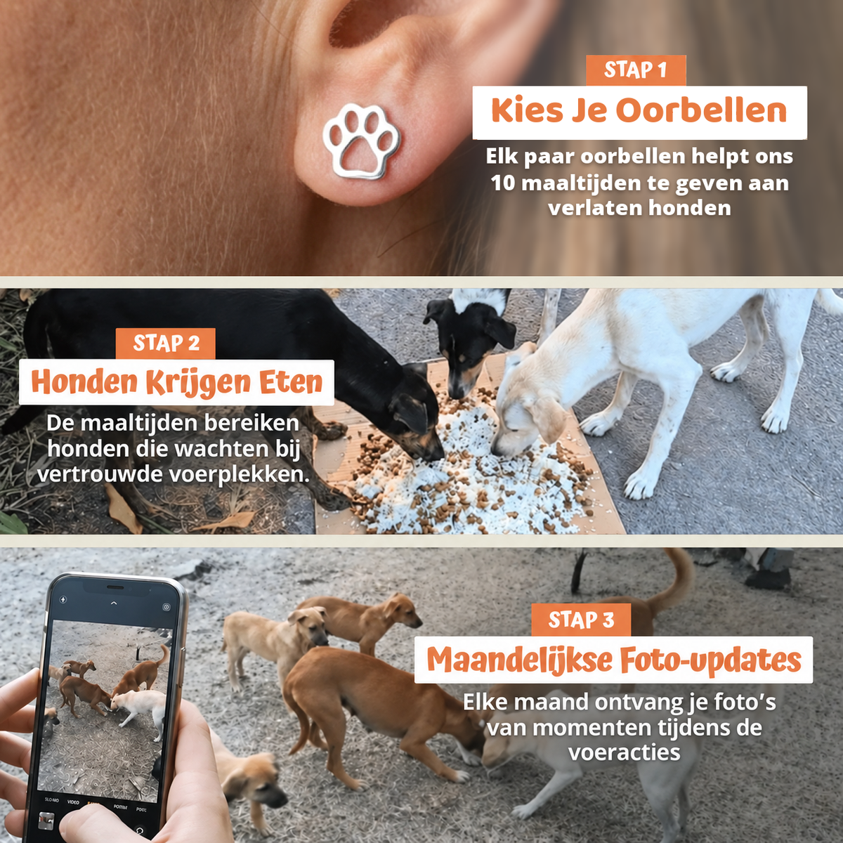 In drie stappen