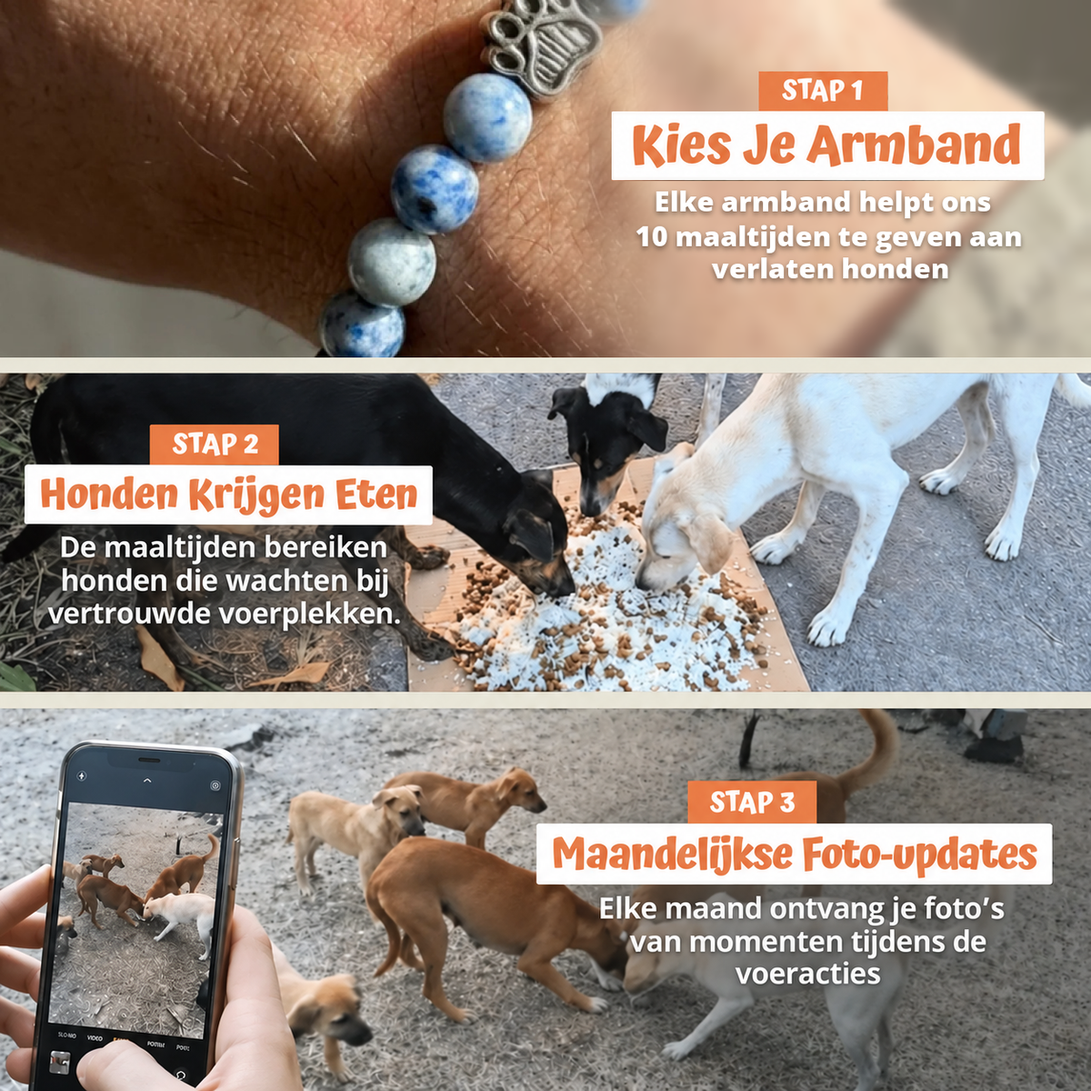 In drie stappen