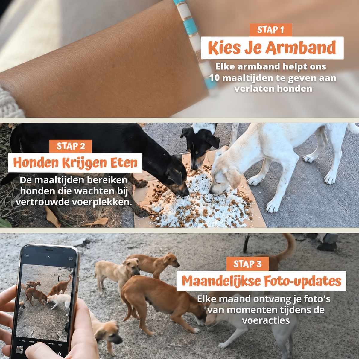 In drie stappen