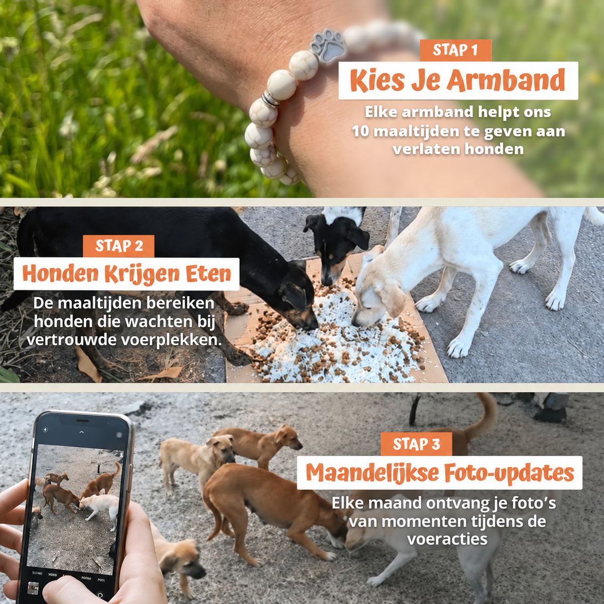In drie stappen