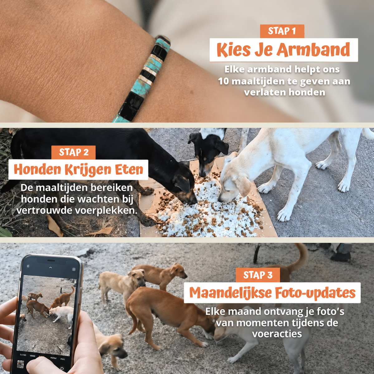 In drie stappen