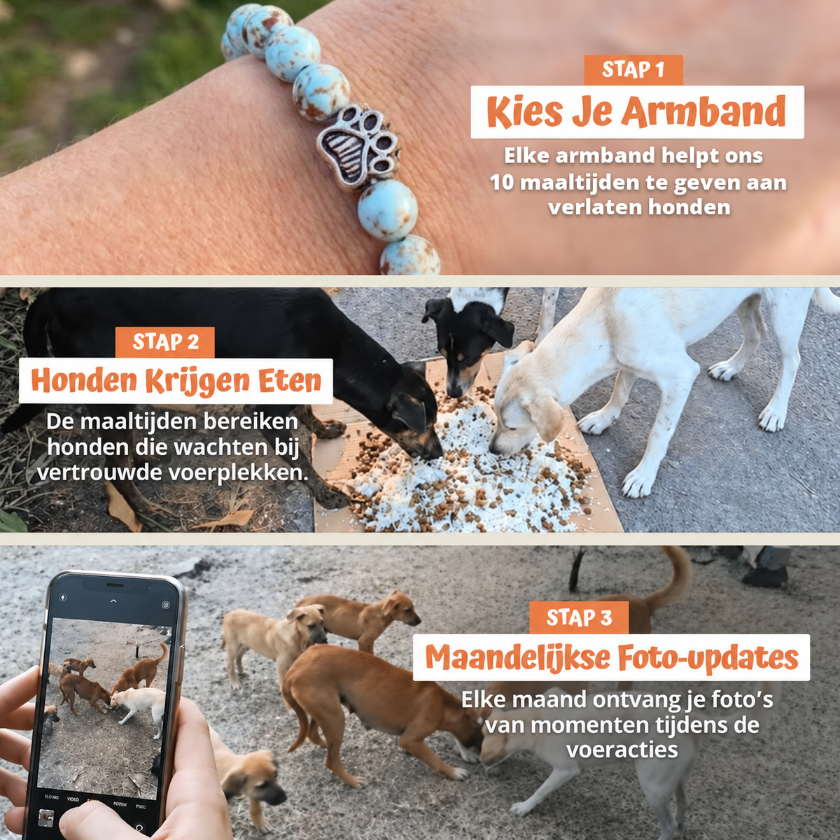 In drie stappen