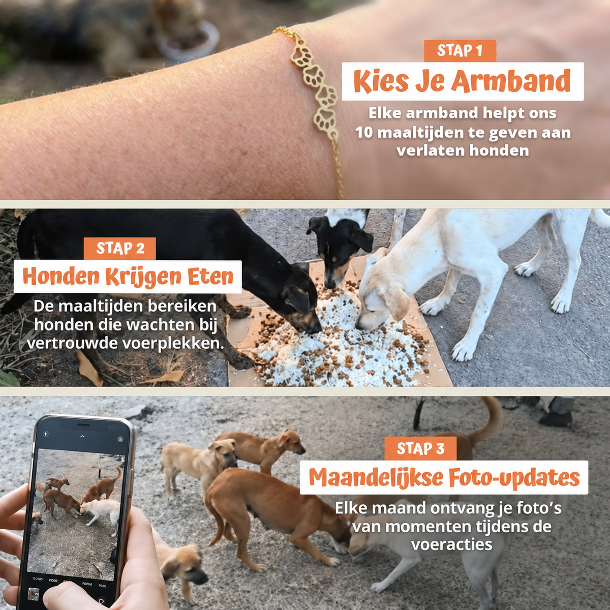 In drie stappen