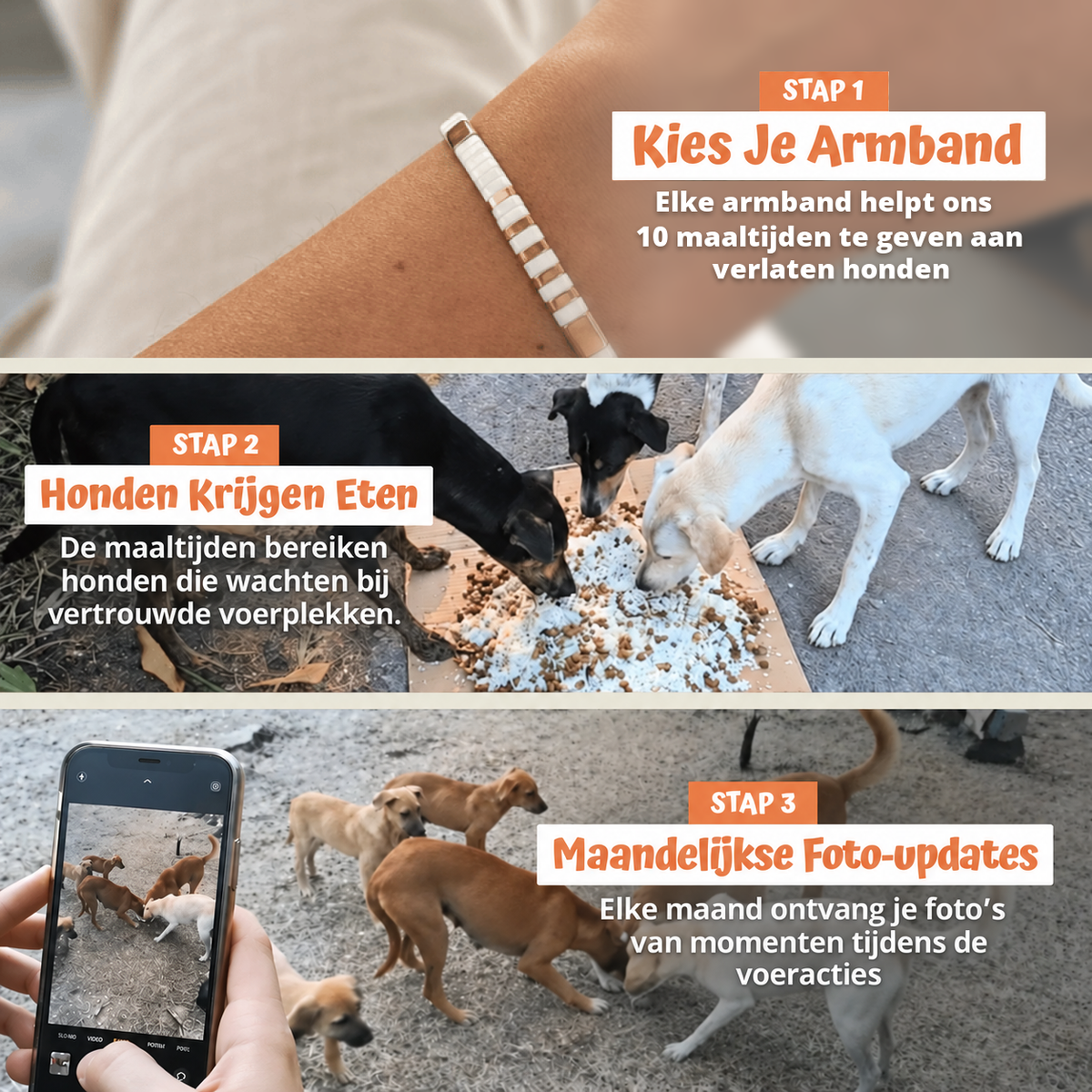 In drie stappen