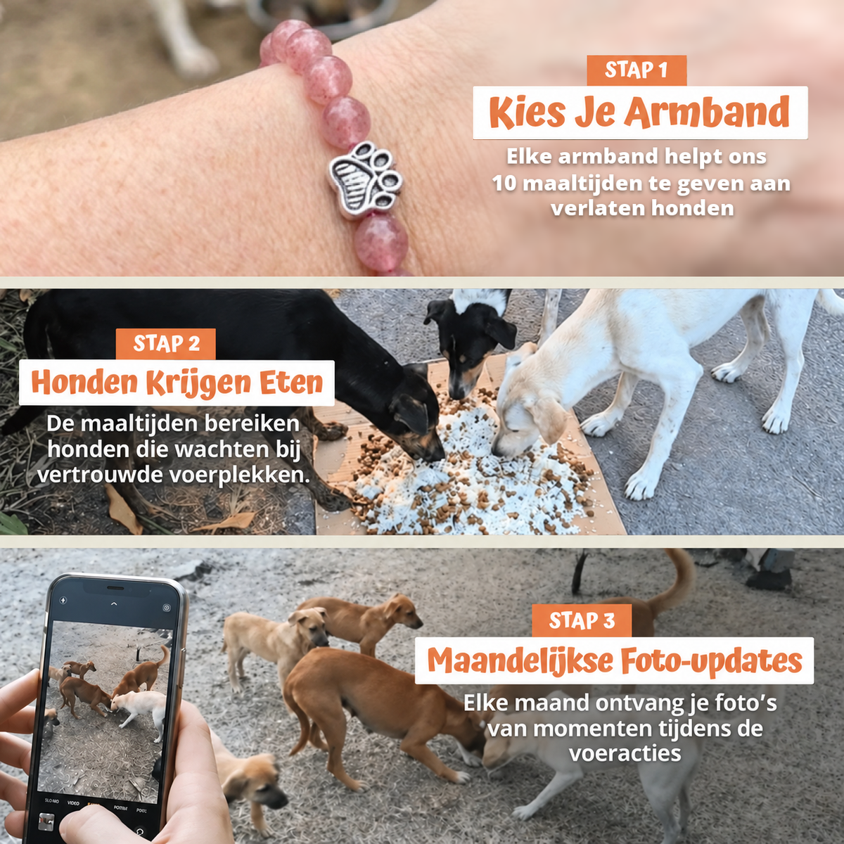 In drie stappen