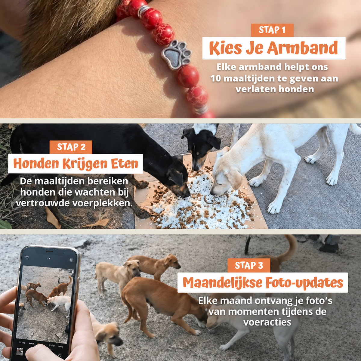 In drie stappen