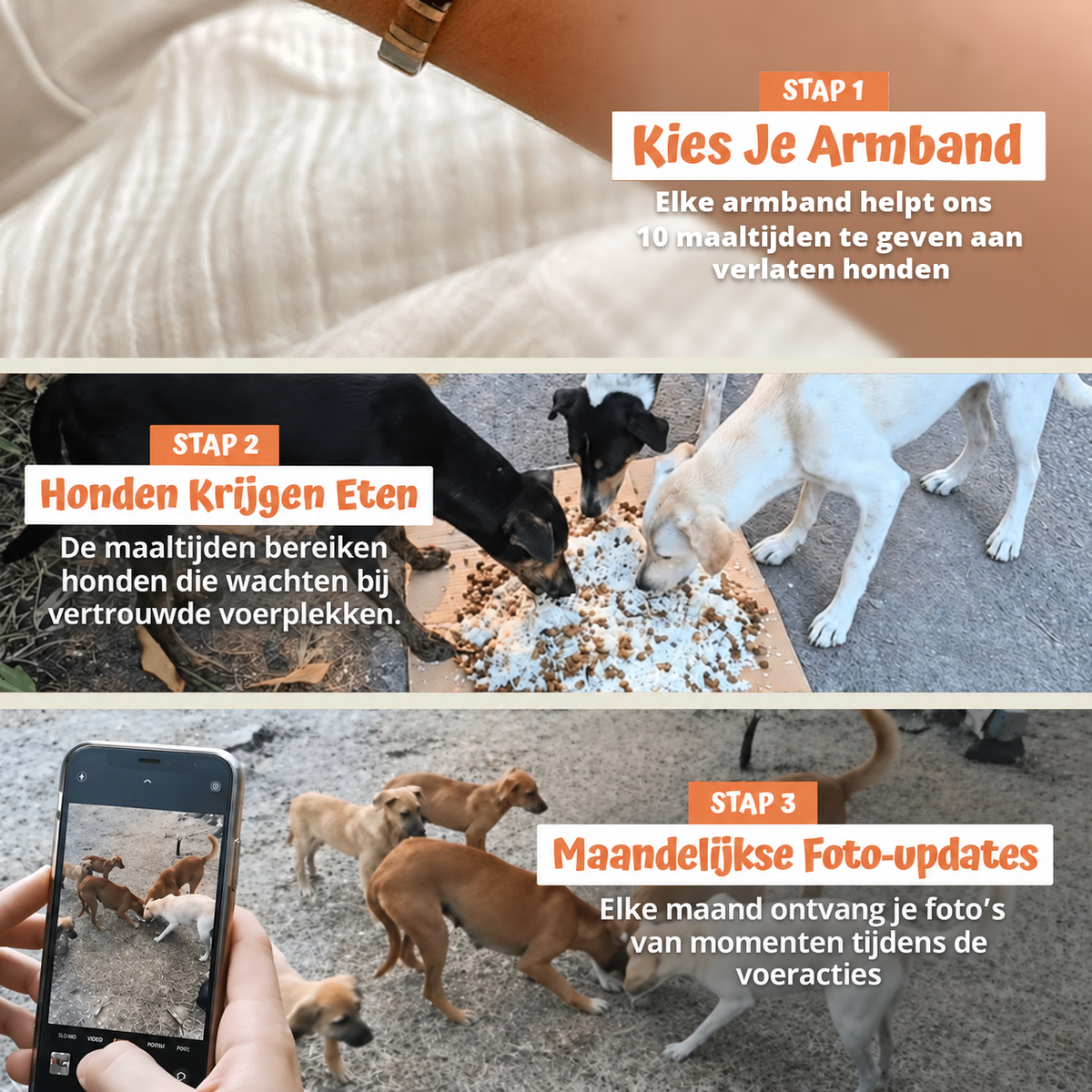 In drie stappen