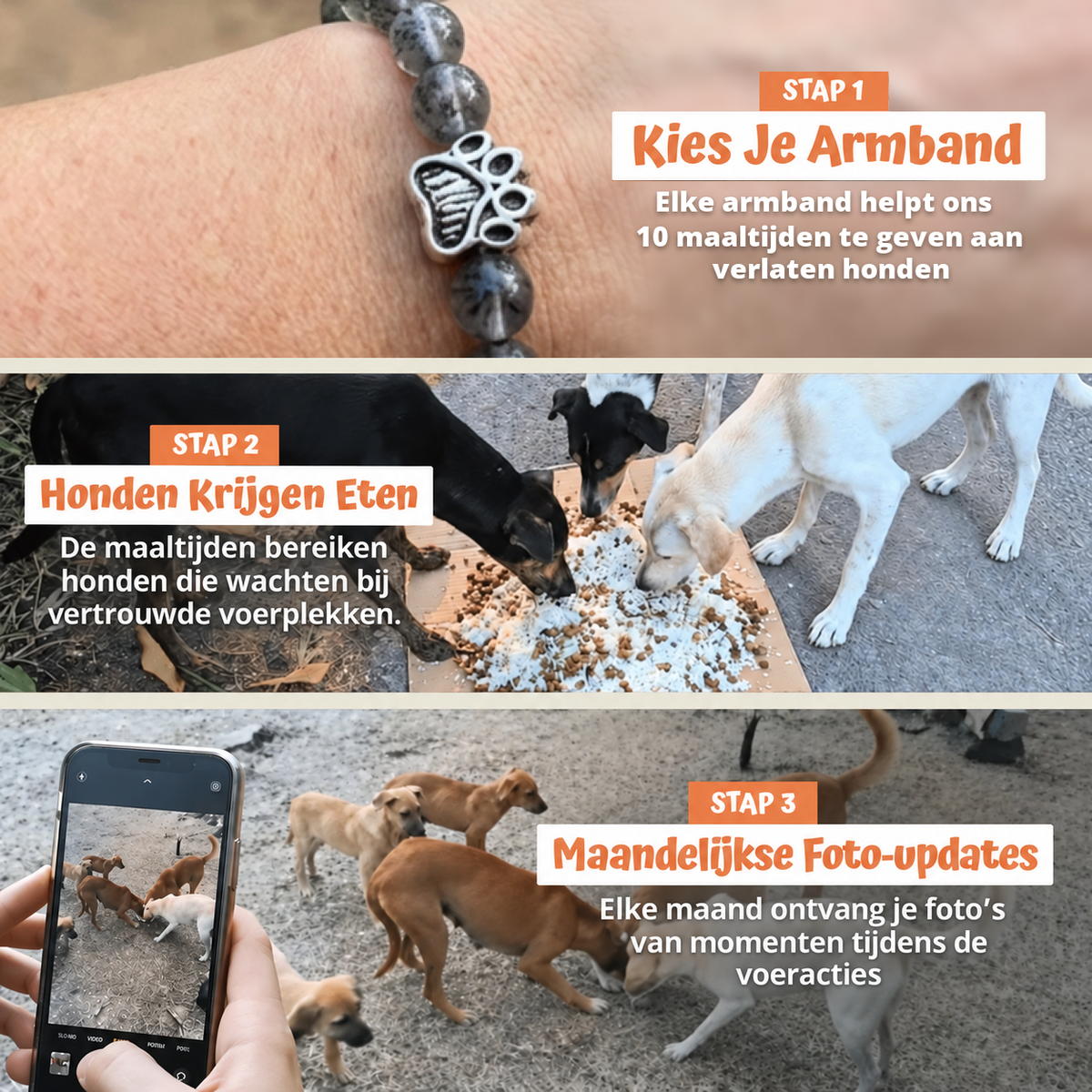 In drie stappen