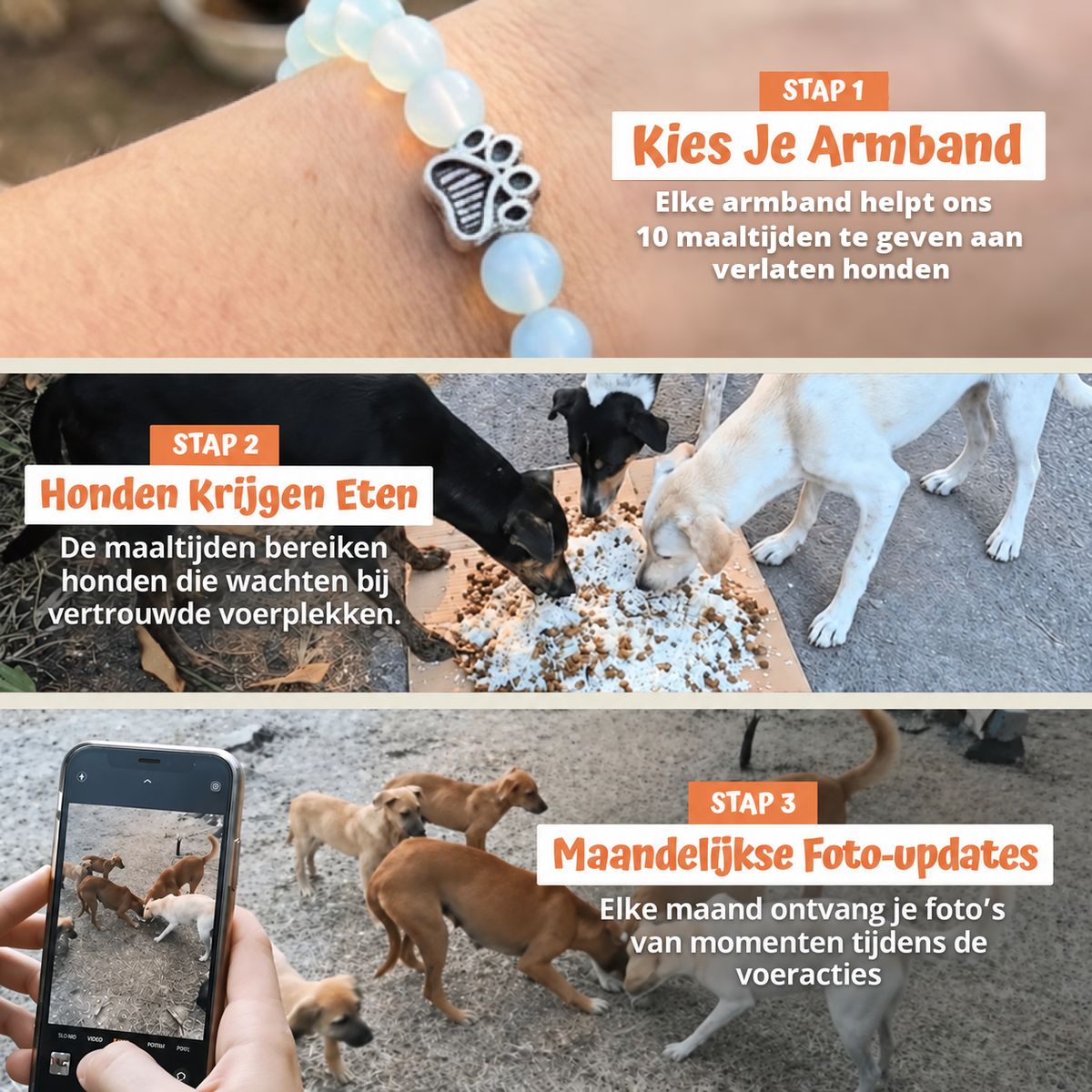 In drie stappen