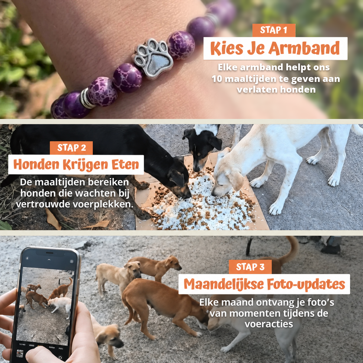 In drie stappen