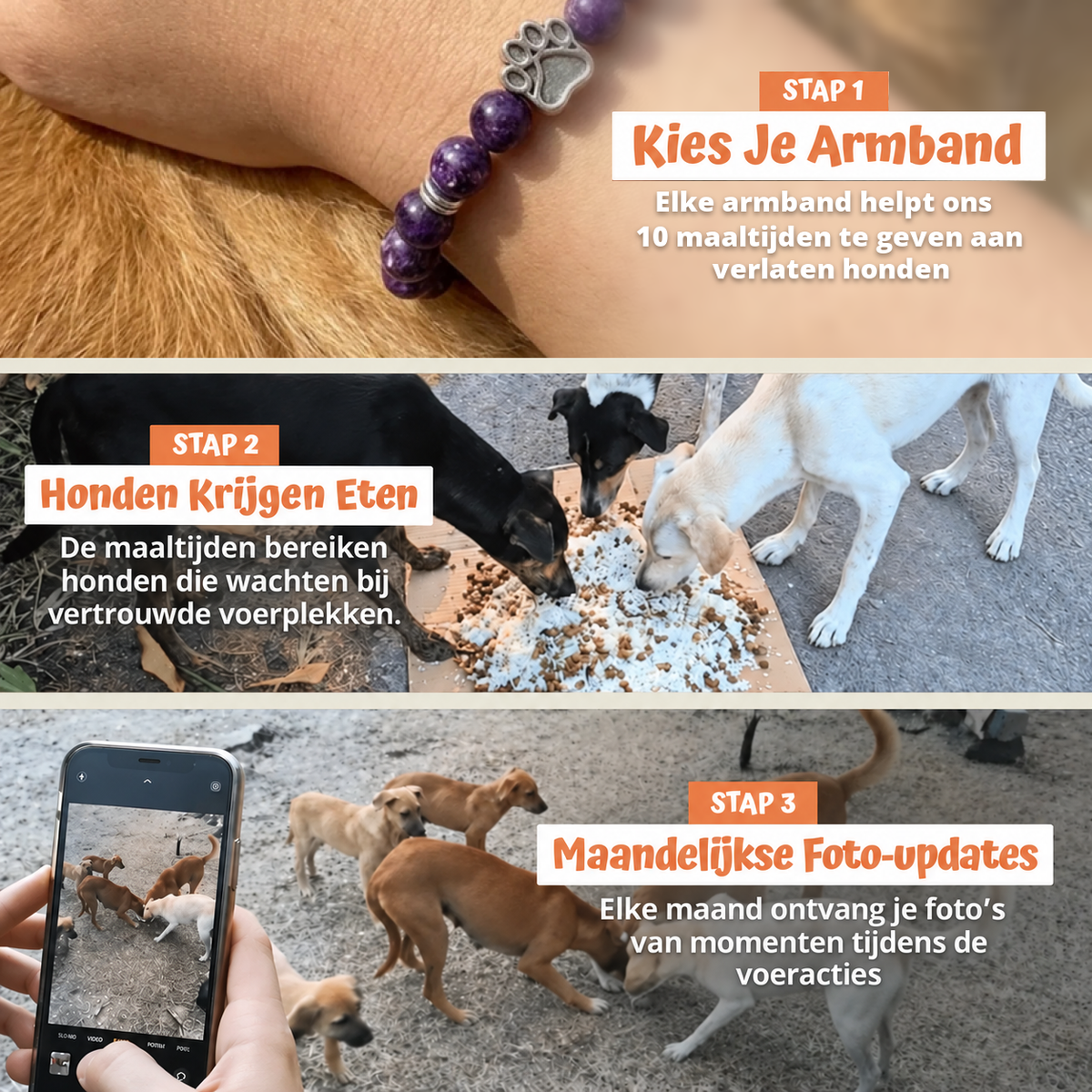 In drie stappen