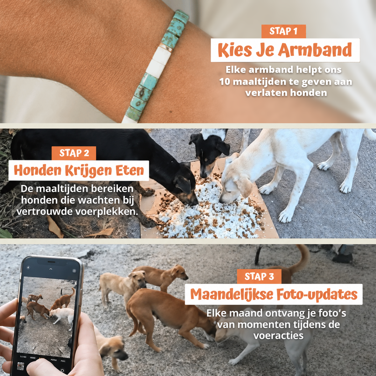In drie stappen