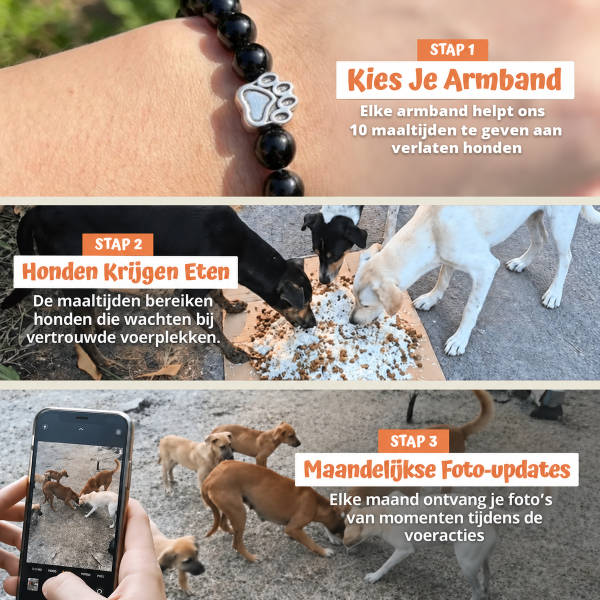 In drie stappen