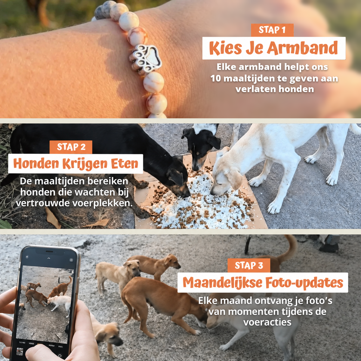 In drie stappen