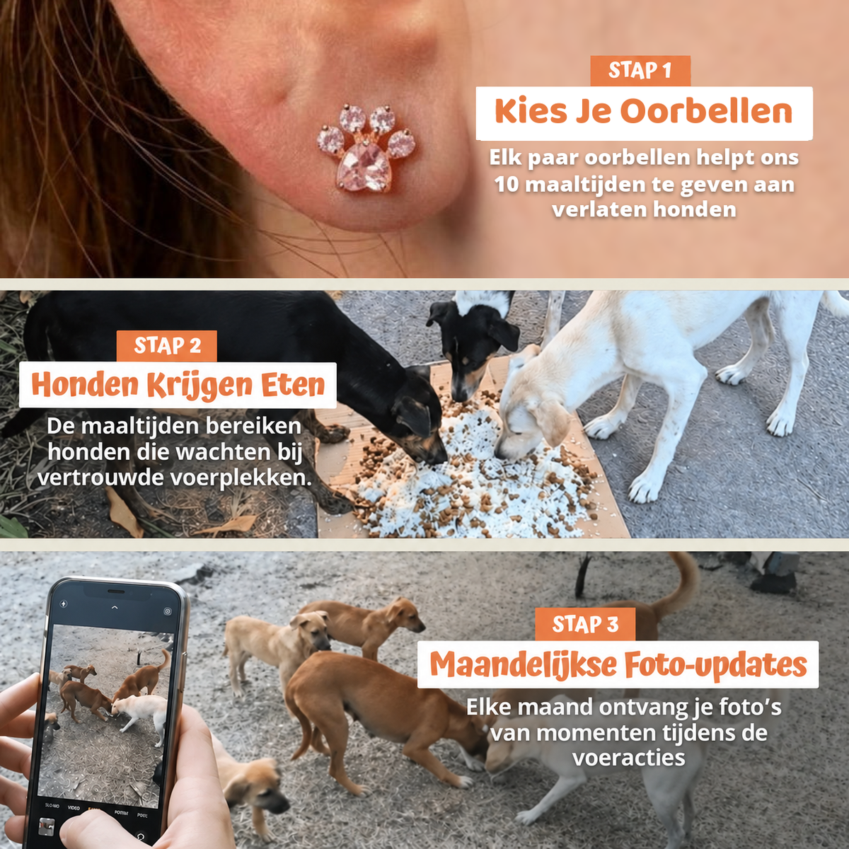 In drie stappen
