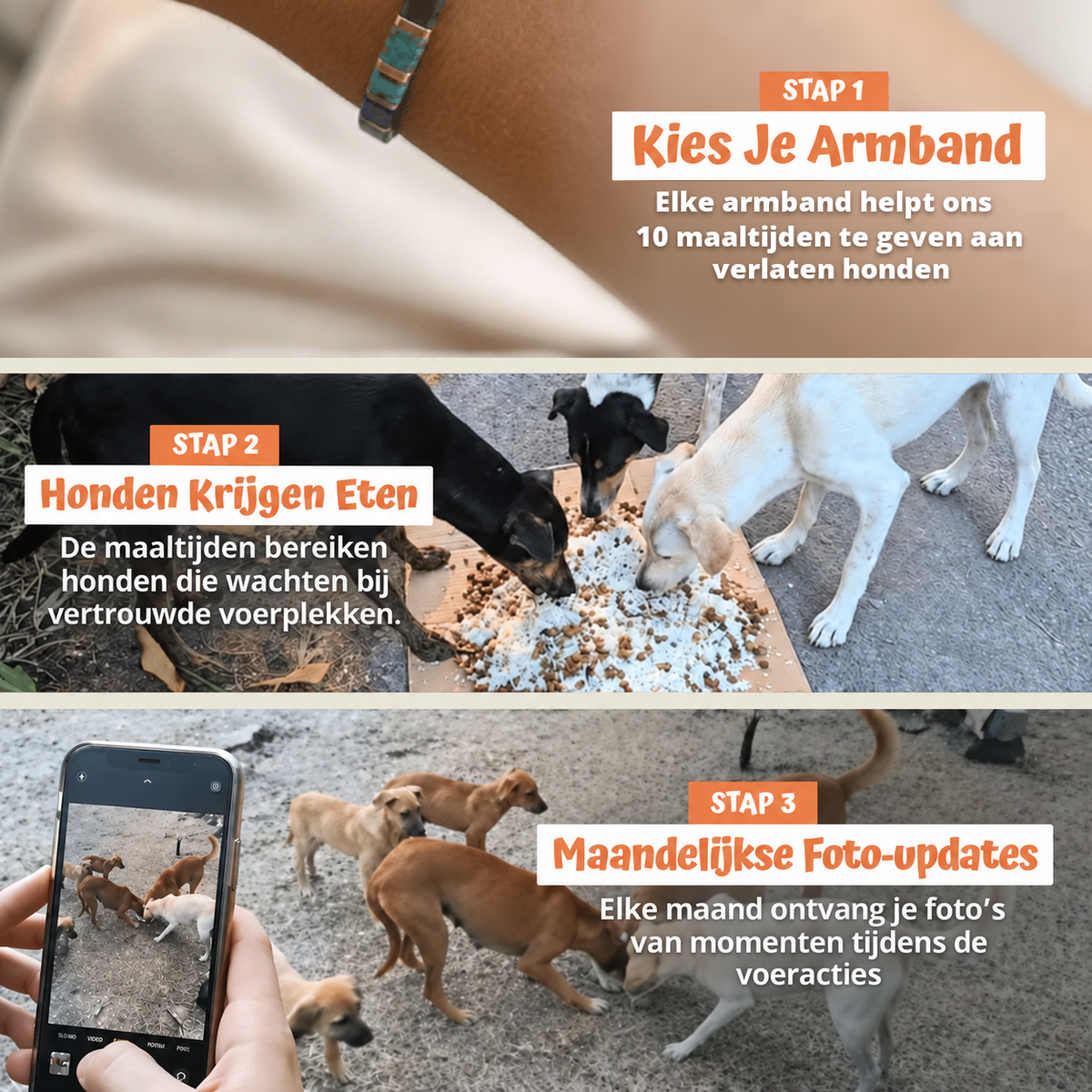 In drie stappen