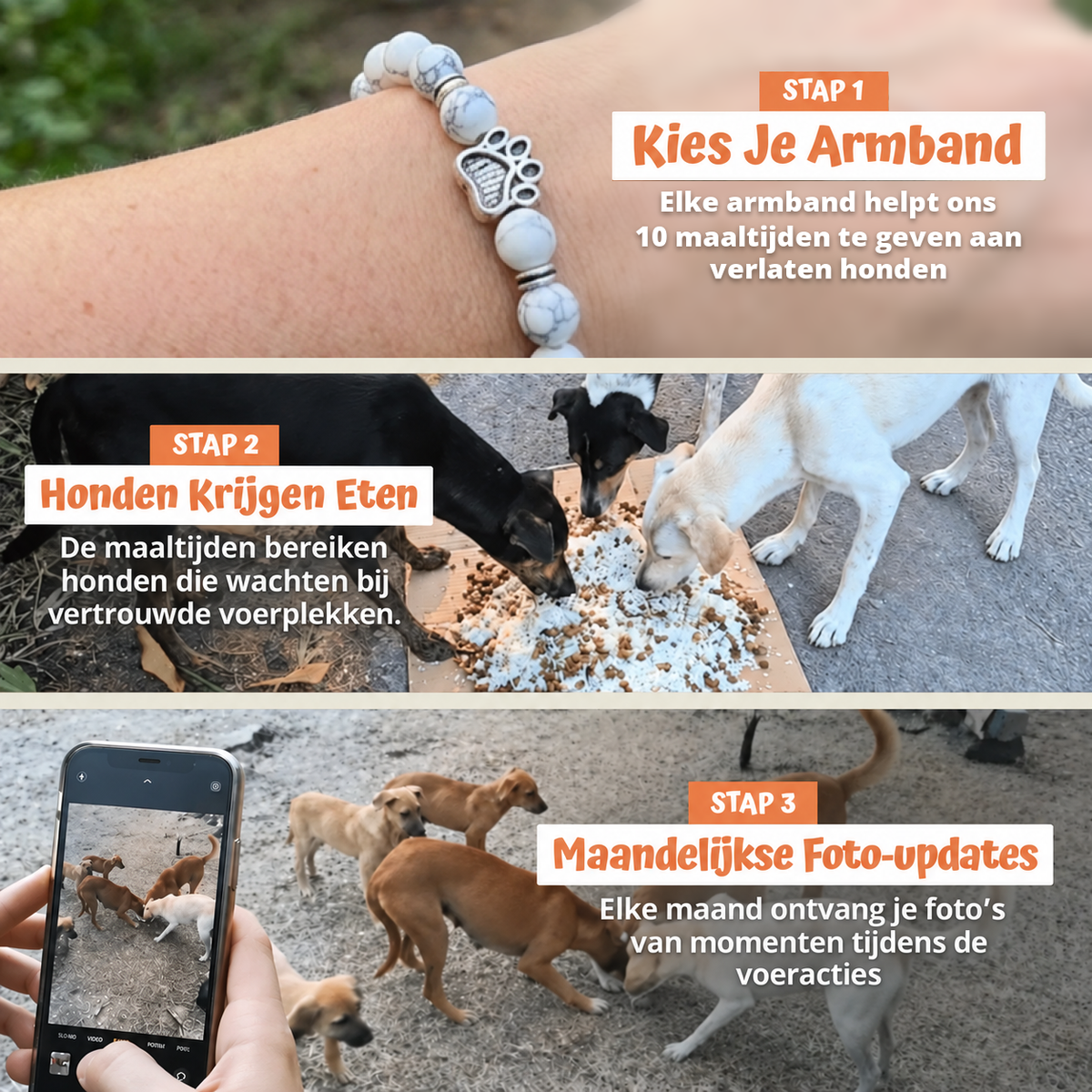 In drie stappen