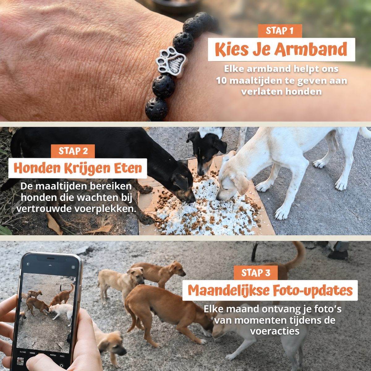 En trois étapes